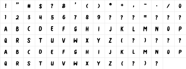 THE DISTRO art design  glyph index