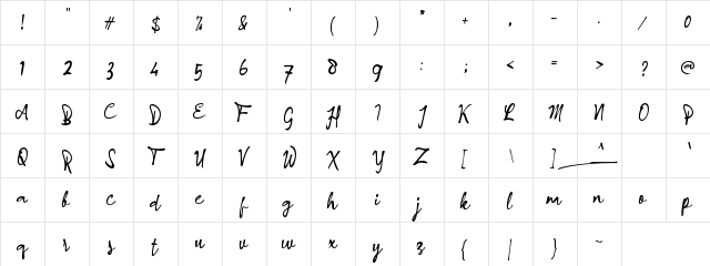 a Angkanya Sebelas Regular  glyph index