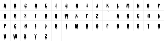 Mortem Throne Regular  glyph index