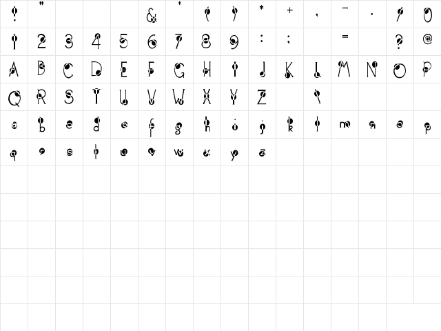 2Peas Spazbucket 2Peas Spazbucket  glyph index