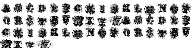 Dirty Ames Dirty Ames  glyph index