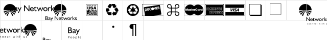 BayNetworksPeople Regular  glyph index