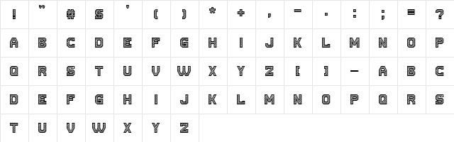 Cut the paper Regular  glyph index