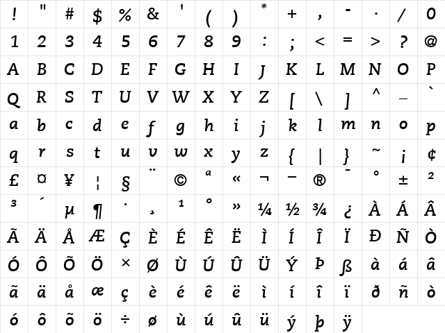 PMNCaecilia76 BoldItalic  glyph index
