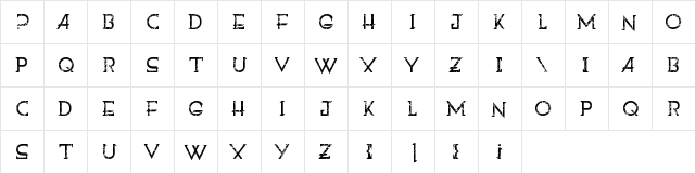 Paralyzed sky and moon Grunge  glyph index