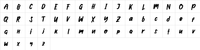Ghosie demo Regular  glyph index