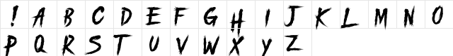 PILITACORE DEMO Regular  glyph index