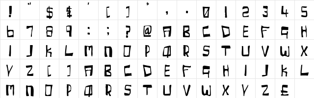 Cherry Coke Regular  glyph index