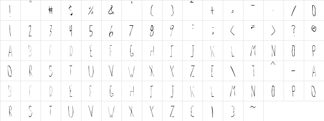 Lockjaw Normal  glyph index