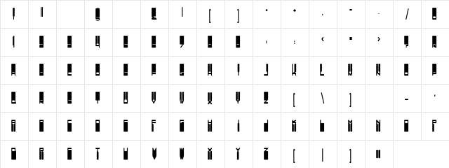 Wild Feather Regular  glyph index