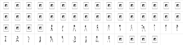 Cuties by Carlos Regular  glyph index