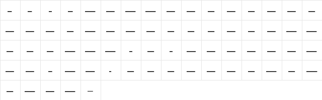 City HomelessOne  glyph index