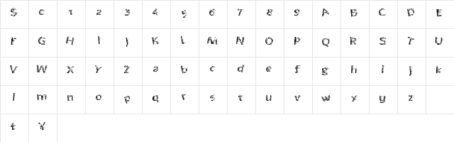 QuantumPixel Regular  glyph index
