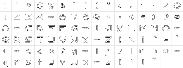 Doggstar-lite Regular  glyph index