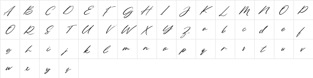 Northern Forest FREE Regular  glyph index