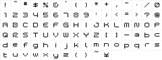 BM space A9  glyph index