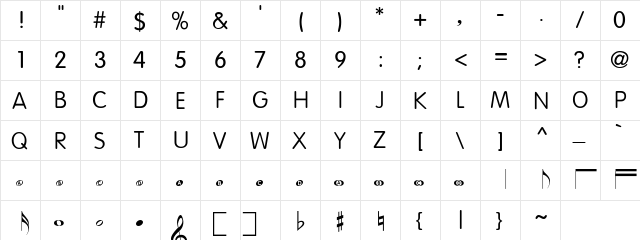 KIDdemo Regular  glyph index