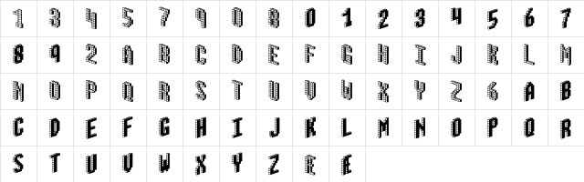 Blox BRK Regular  glyph index