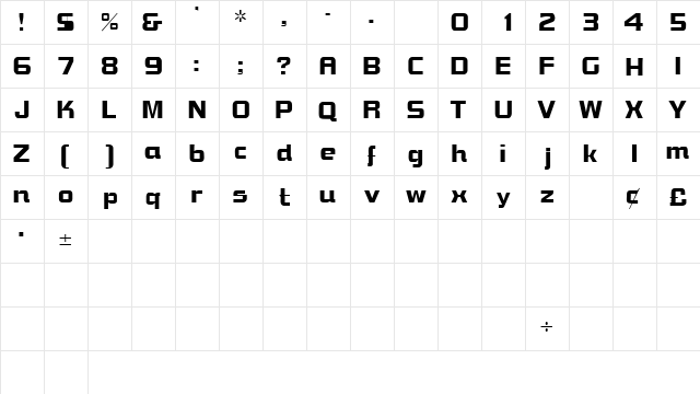 BravuraSSK Regular  glyph index