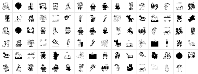 KidsStuffAdded Regular  glyph index