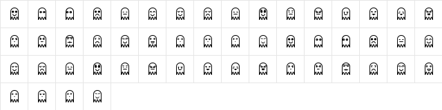 Fantasmytas St Regular  glyph index