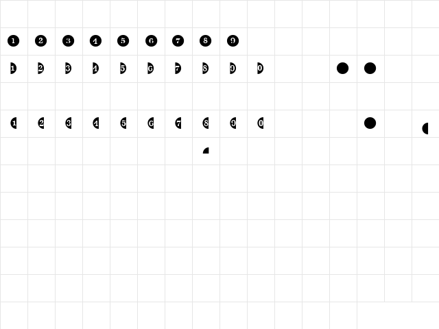 JournalDingbatsFourSSK Regular  glyph index
