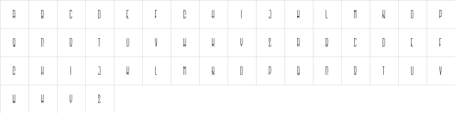 Argapuri Regular Regular  glyph index