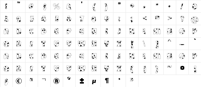 a_BighausTitulOtlDr Regular  glyph index
