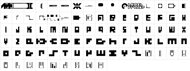 LodelFizler Regular  glyph index