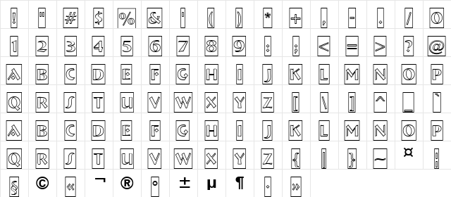 a_BremenCmOtl Regular  glyph index