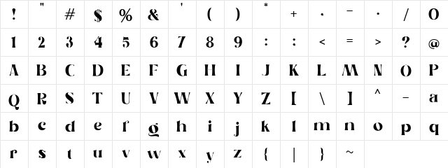 Catellos DEMO Catellos  glyph index