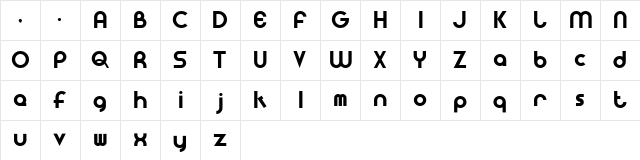 Gatha Sans Regular  glyph index