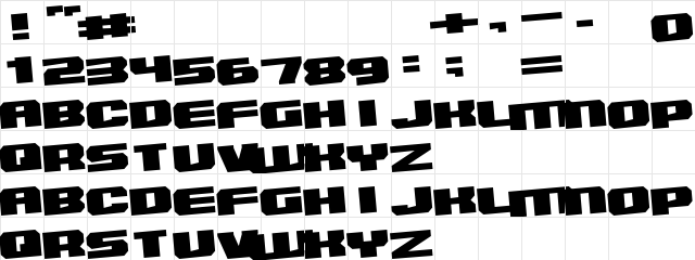 Brake Free Regular  glyph index