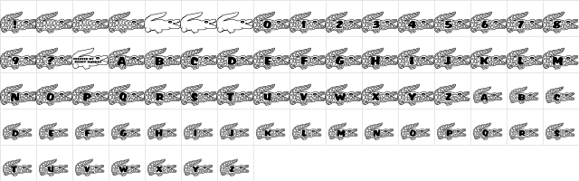 RMGator   glyph index
