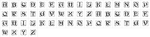 Cheerleaders Caps Regular  glyph index