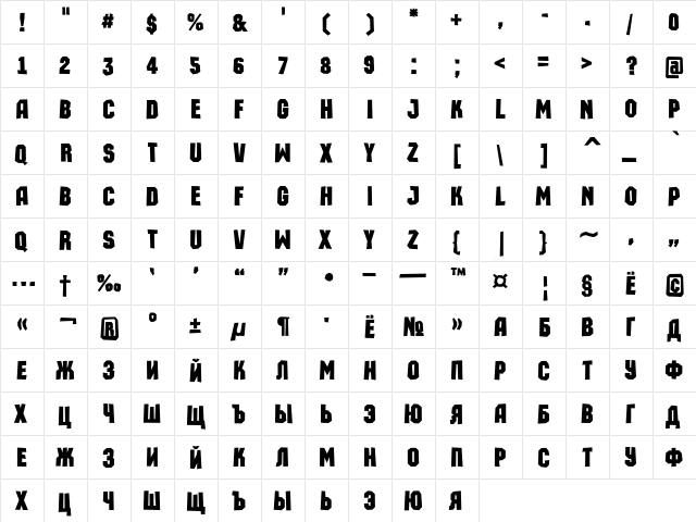 a_MachinaOrtoSls Bold  glyph index