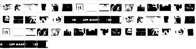 Come To Fonty Regular  glyph index