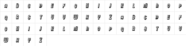 Wooden Planks BoldItalic  glyph index