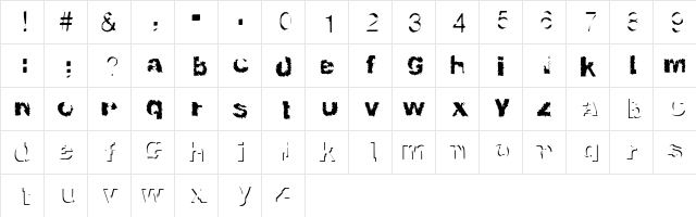 InternationalDisgrace ValRe  glyph index