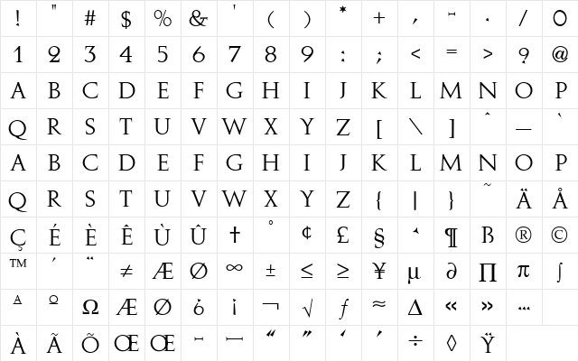 Implicit SSi Regular  glyph index