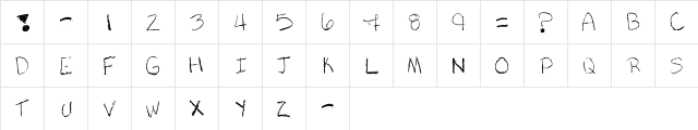 Cray An? Regular  glyph index