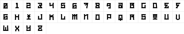 kidc Regular  glyph index