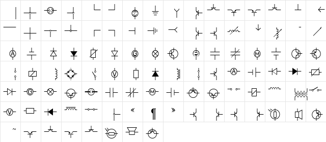 PhysElec Becker Normal  glyph index