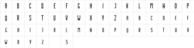 Nordin Free Regular  glyph index