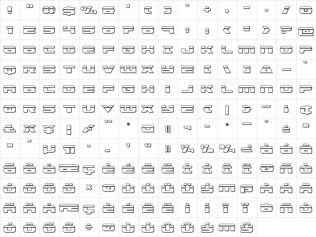 Speed Phreak Outline Outline  glyph index