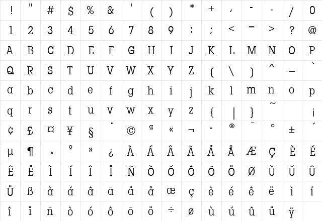 LubalinGraphCdITCTT Book  glyph index