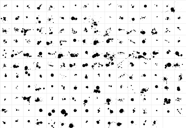 WC Rhesus A Bta Regular  glyph index