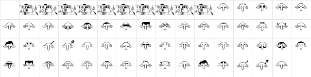 Kilroy Was Here Regular  glyph index