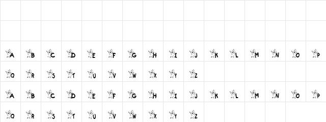 Kitty Cat Regular  glyph index