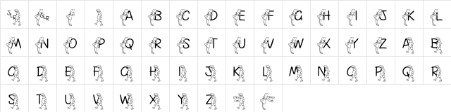 FL Kiddles Regular  glyph index